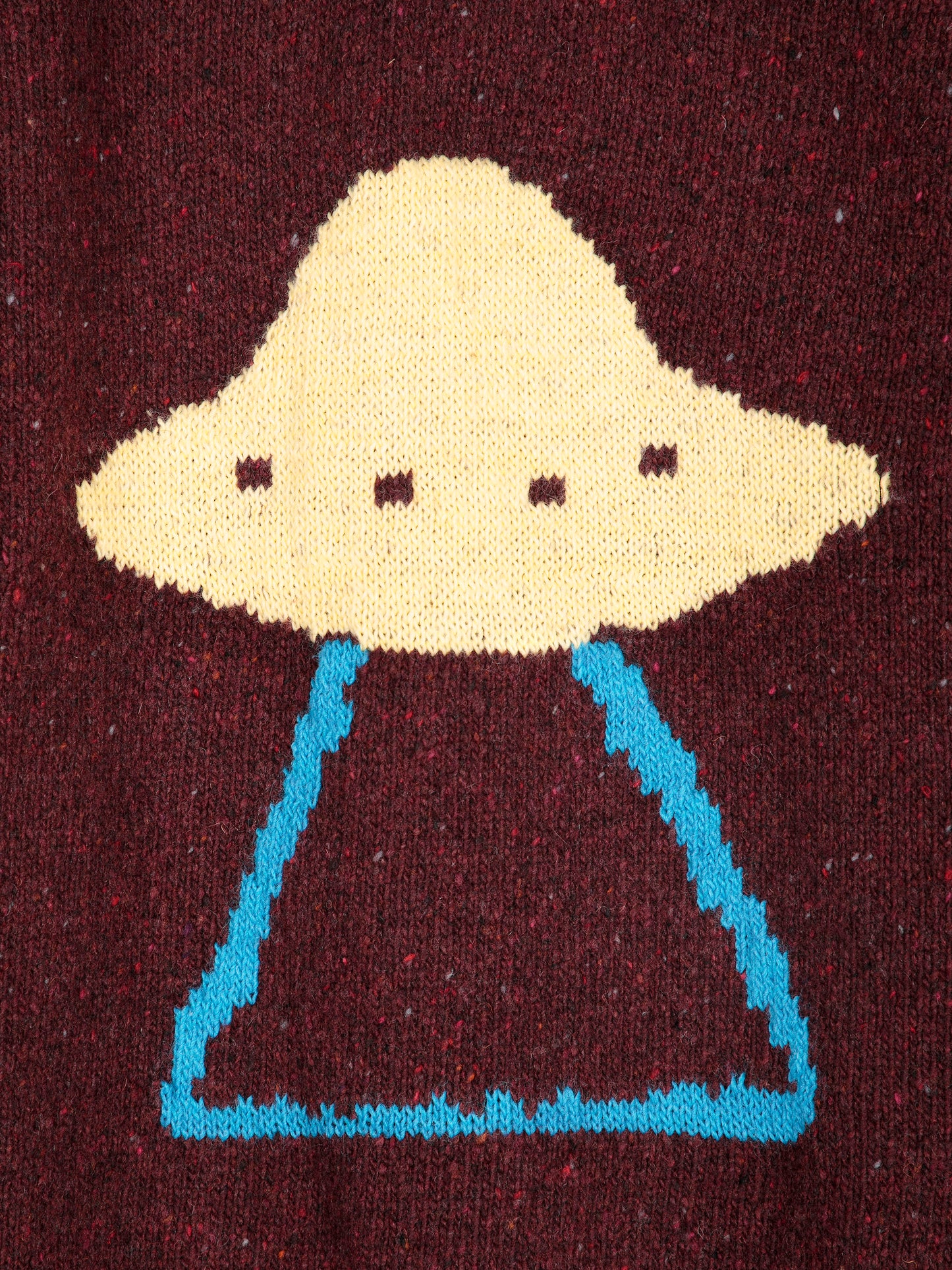 Pixel Abduction jacquard wool blend jumper
