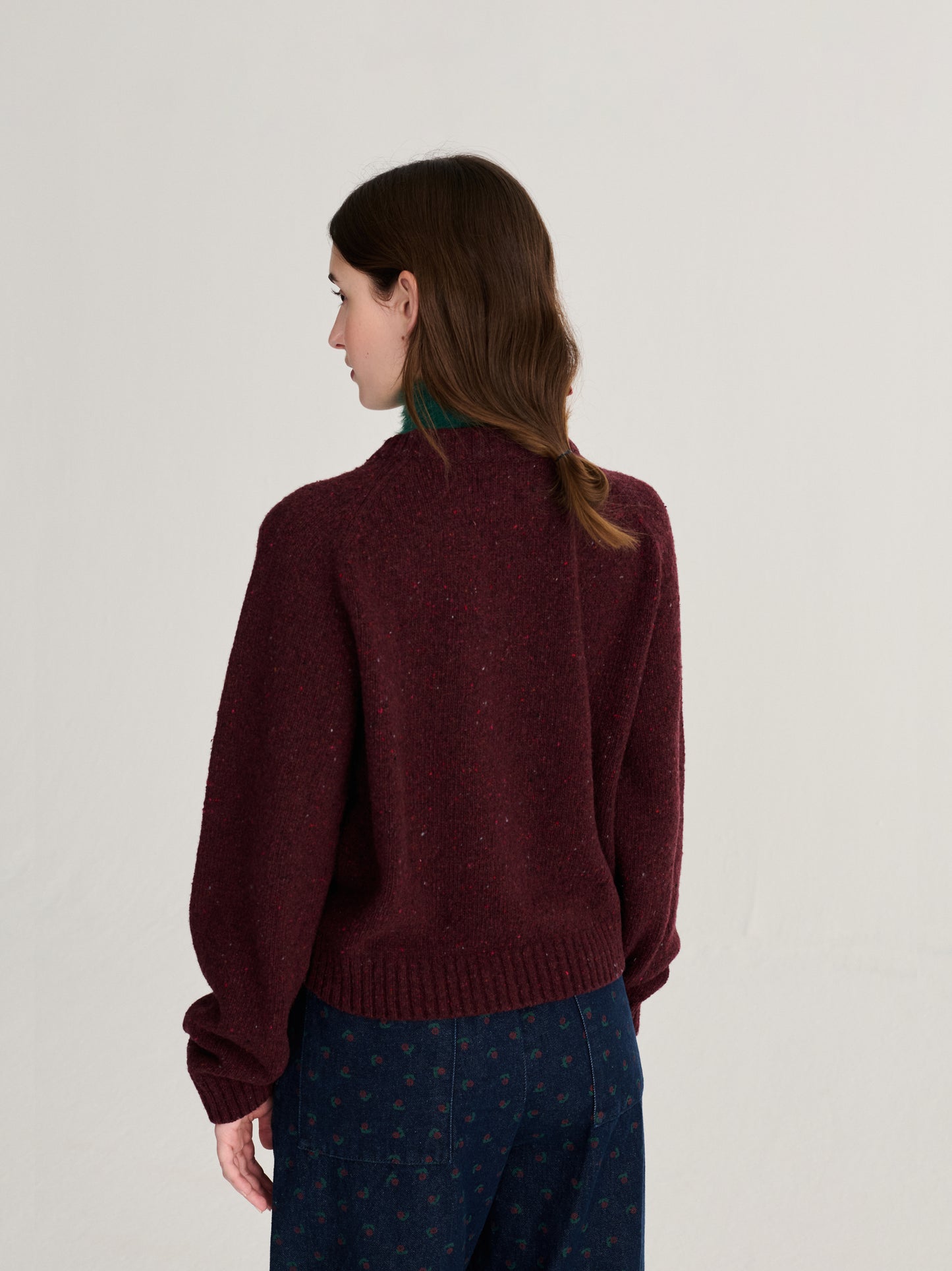 Pixel Abduction jacquard wool blend jumper