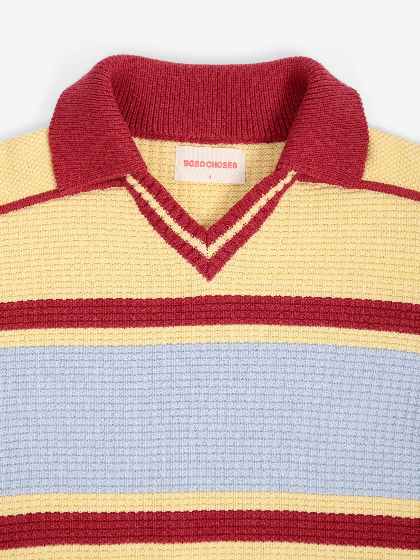 Structured wool-cotton polo jumper