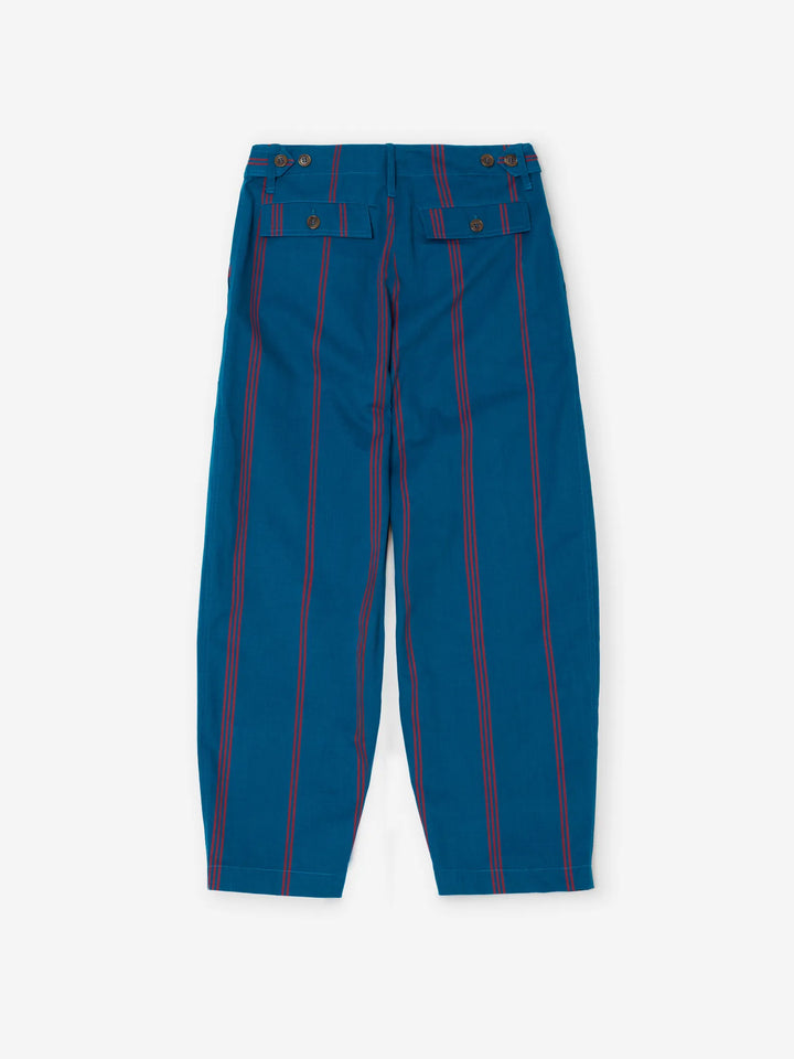 Triple Stripes all over cotton barrel pants