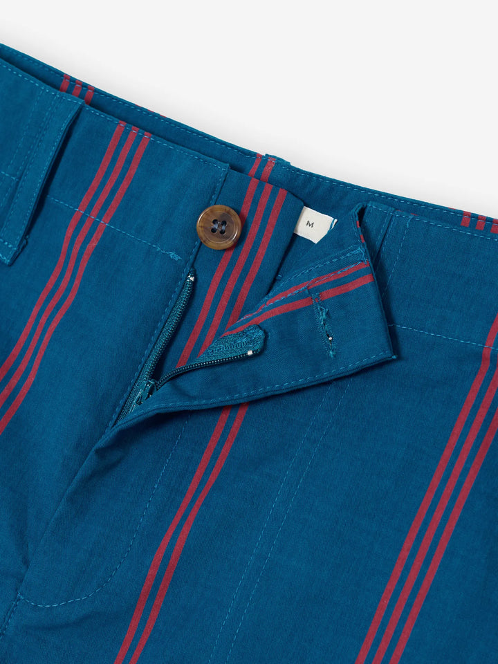 Triple Stripes all over cotton barrel pants