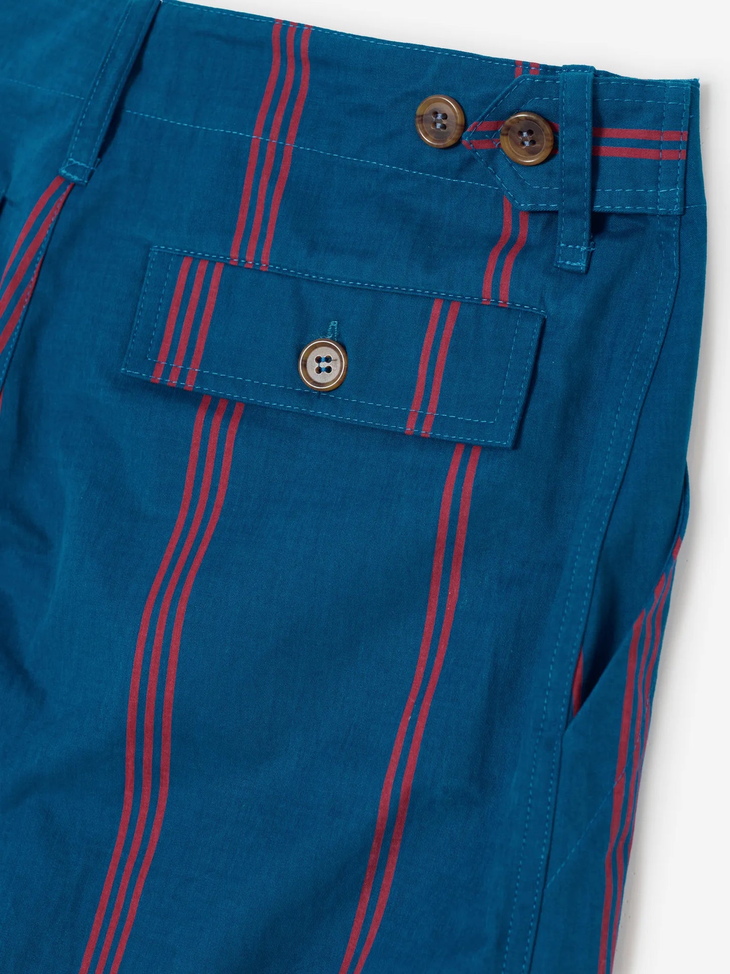 Triple Stripes all over cotton barrel pants