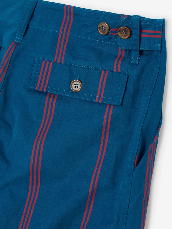 Triple Stripes all over cotton barrel pants