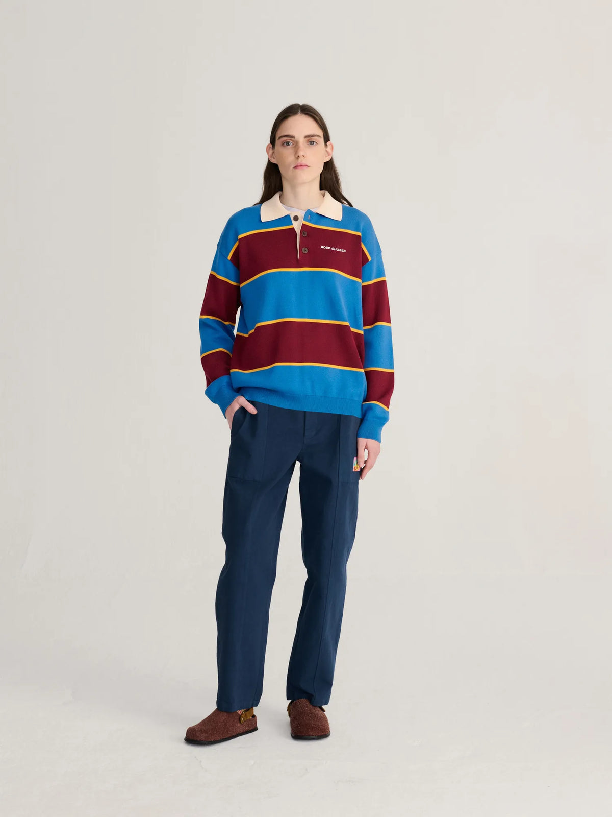 Cotton twill cocoon pants