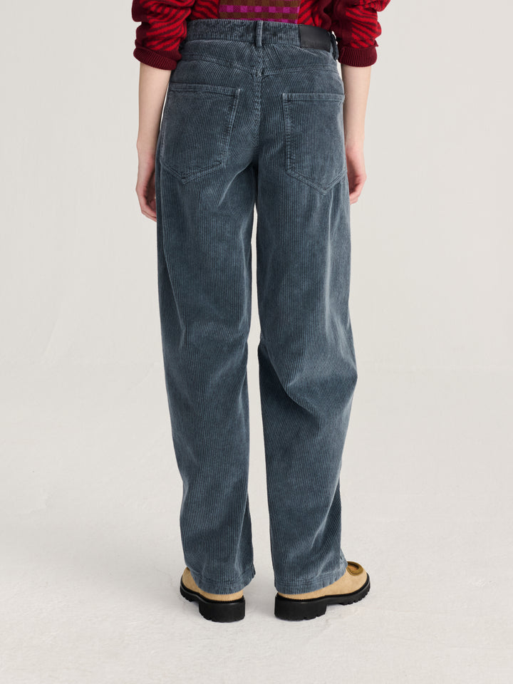 Corduroy barrel trousers