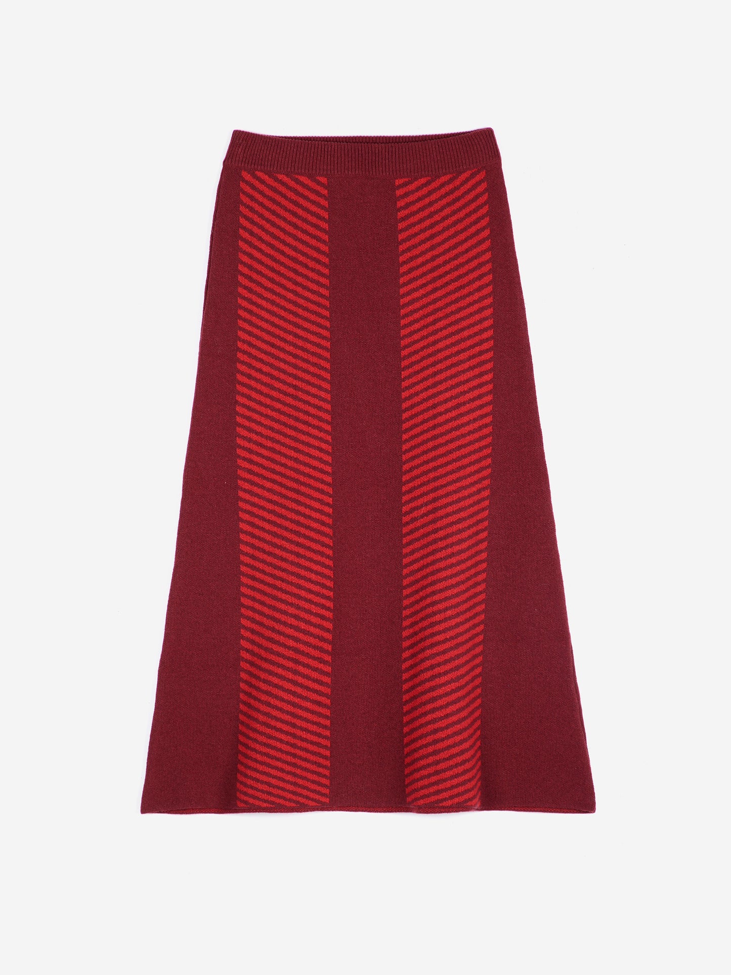 Jacquard knitted skirt