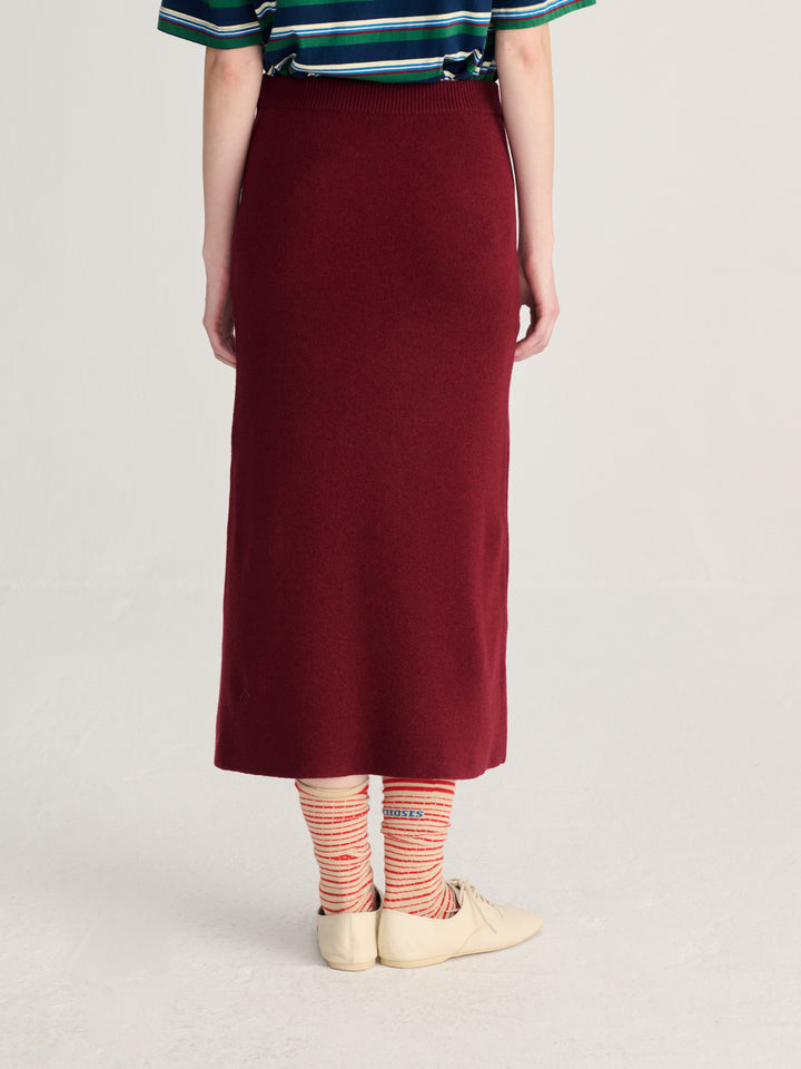 Jacquard knitted skirt