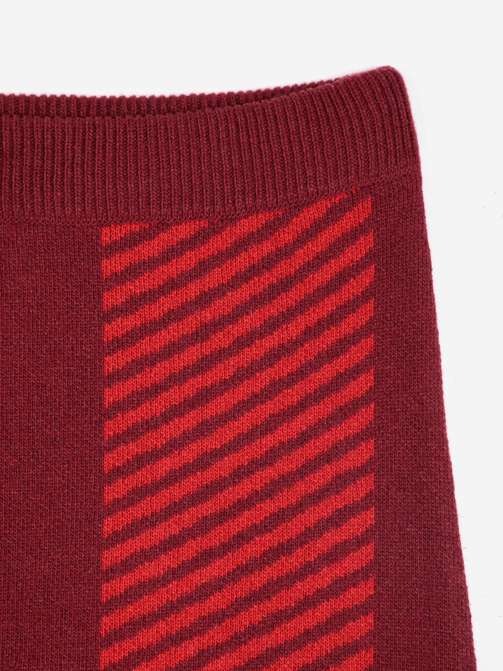 Jacquard knitted skirt