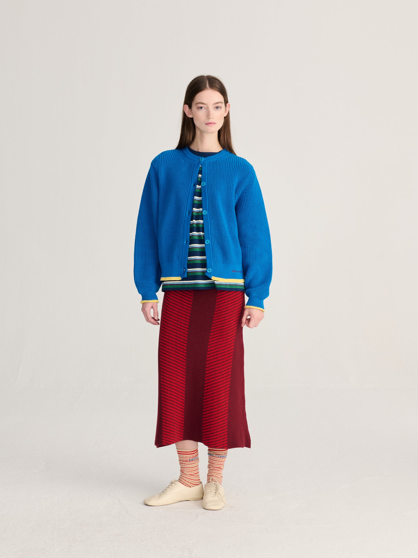 Jacquard knitted skirt