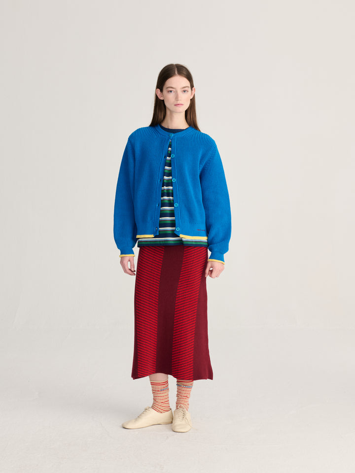 Jacquard knitted skirt