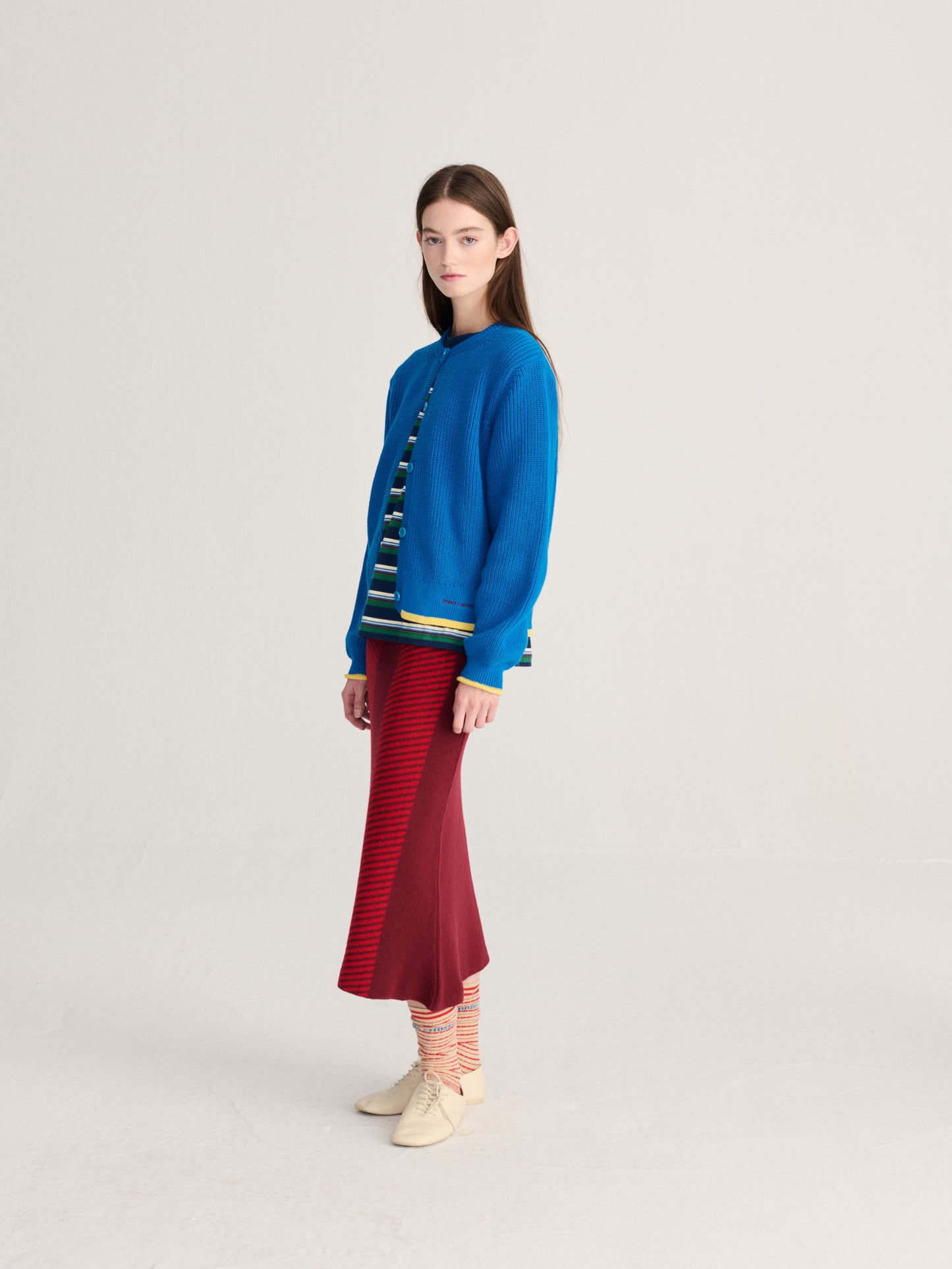 Jacquard knitted skirt