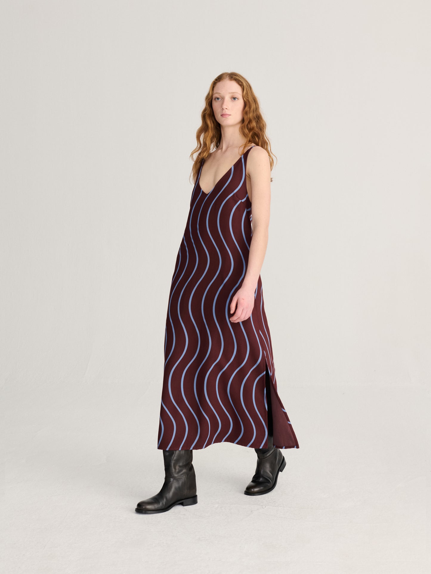 Vestit sense mànigues estampat Psicodelic Stripes