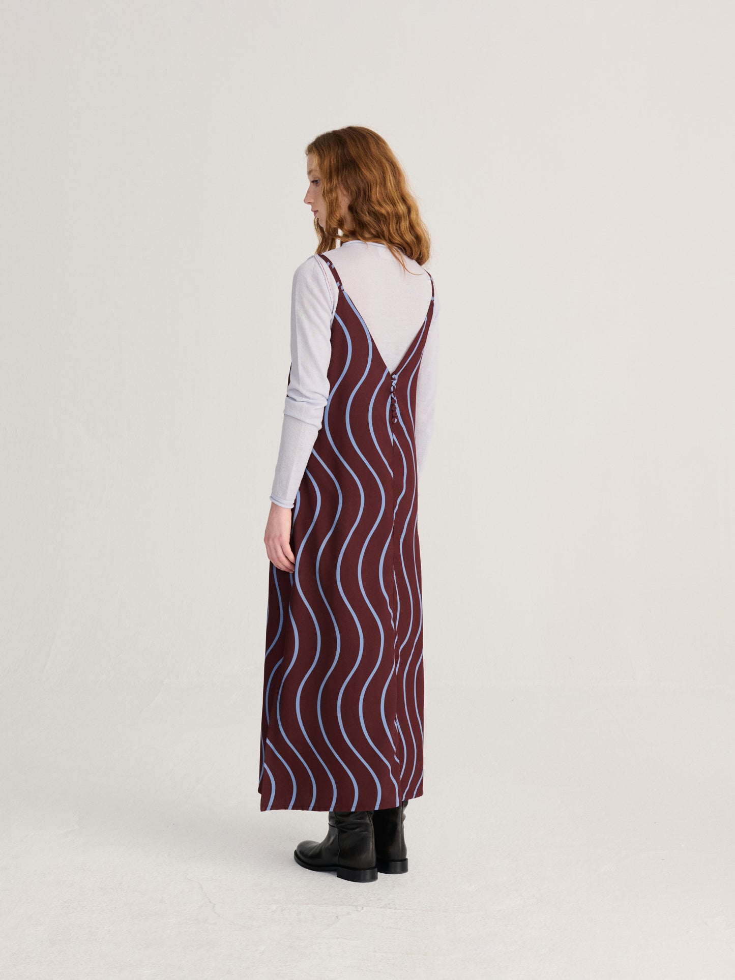 Vestit sense mànigues estampat Psicodelic Stripes