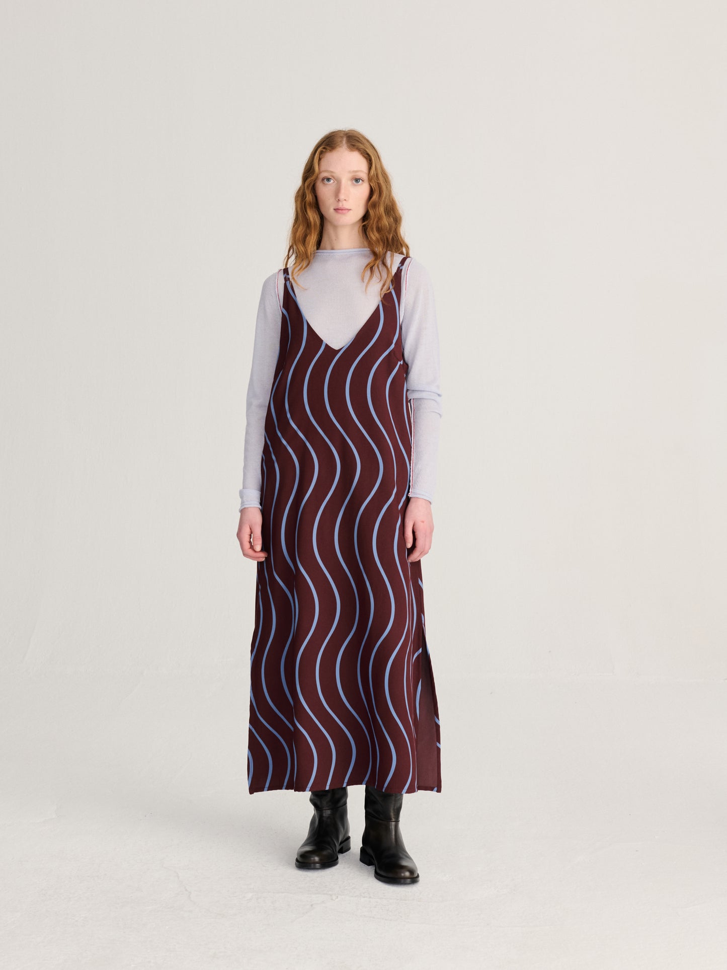 Vestit sense mànigues estampat Psicodelic Stripes