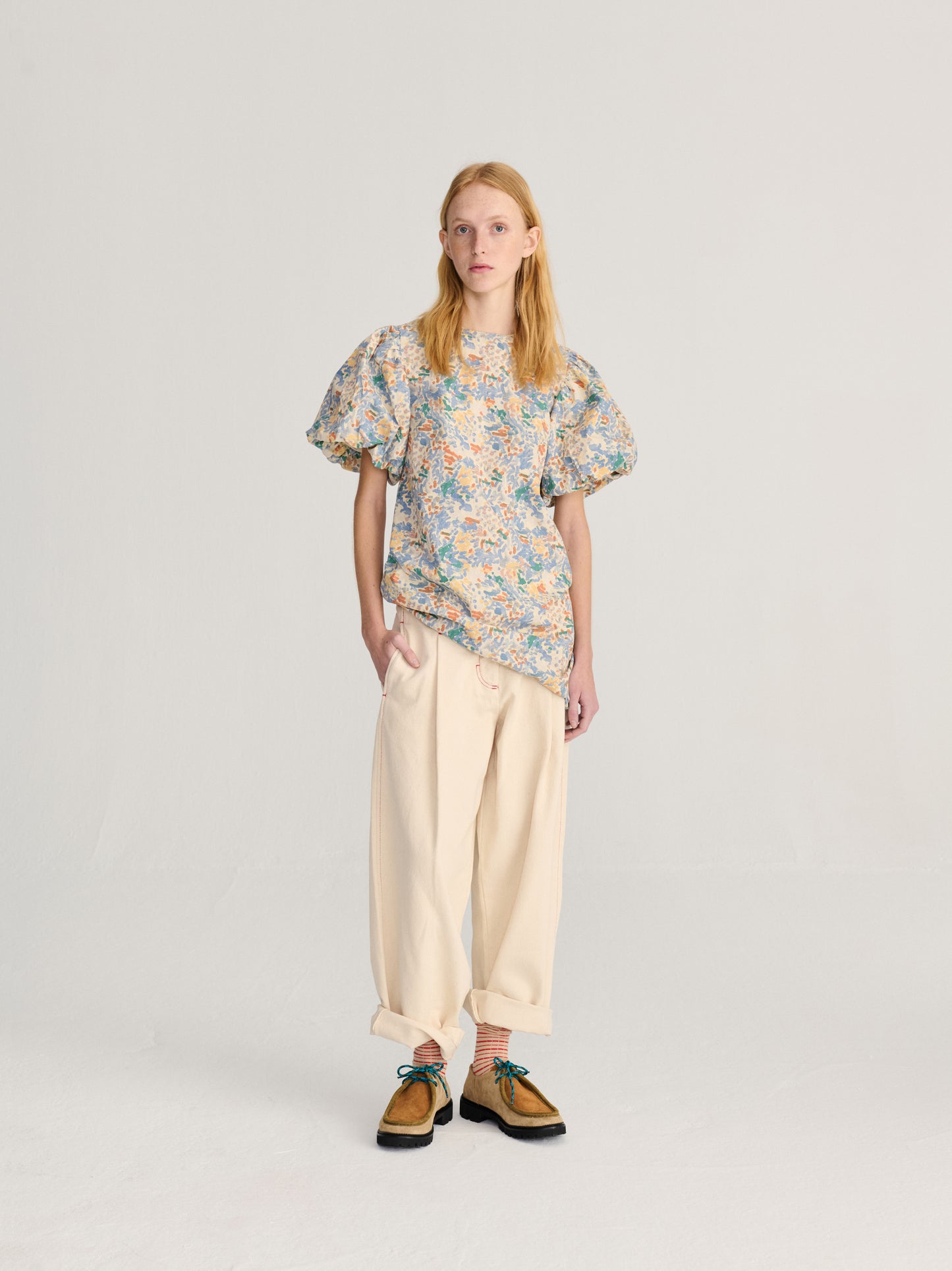 Vestido corto con estampado integral Dreamlike