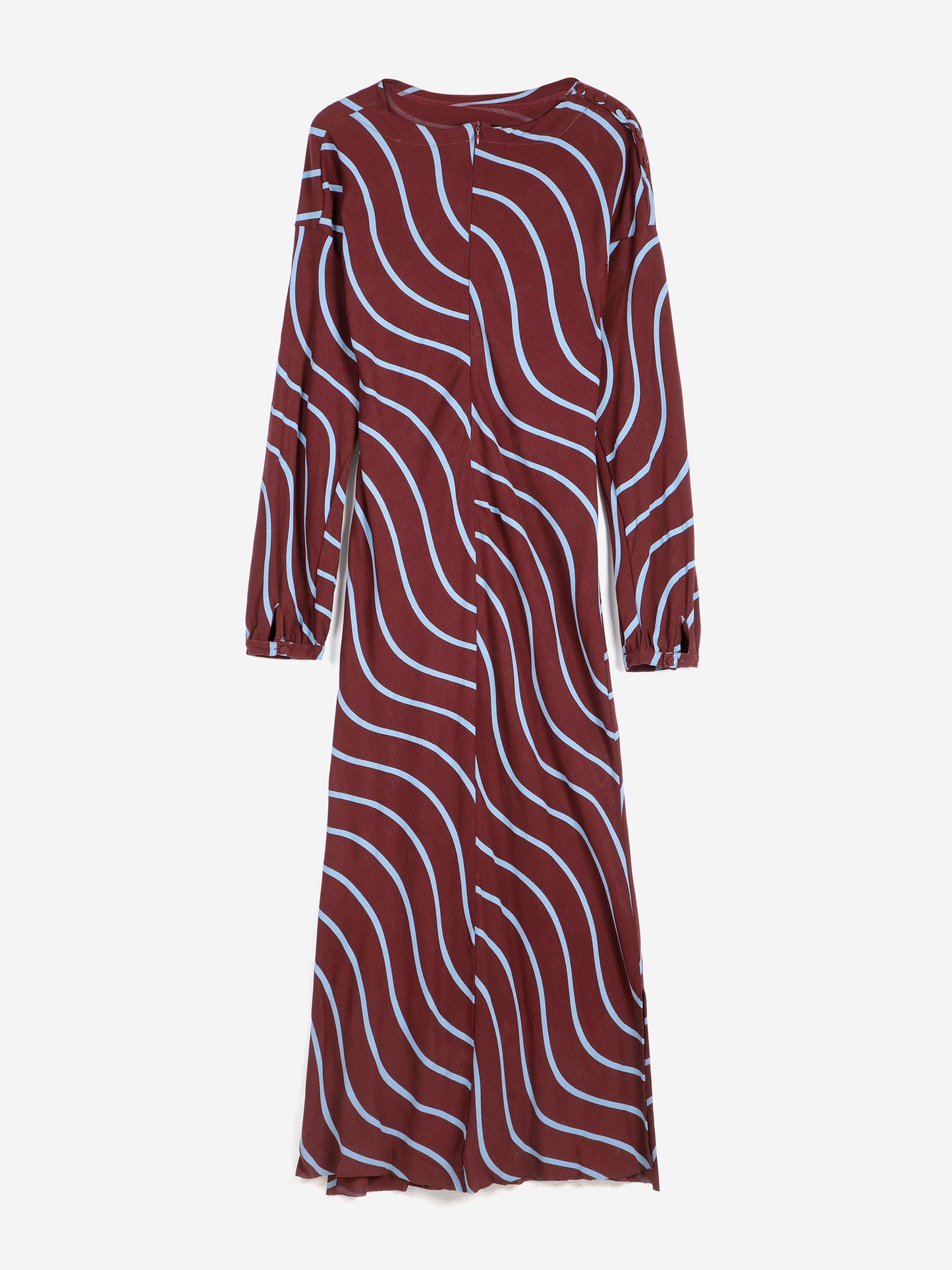 Psicodelic Stripes all over fluid dress
