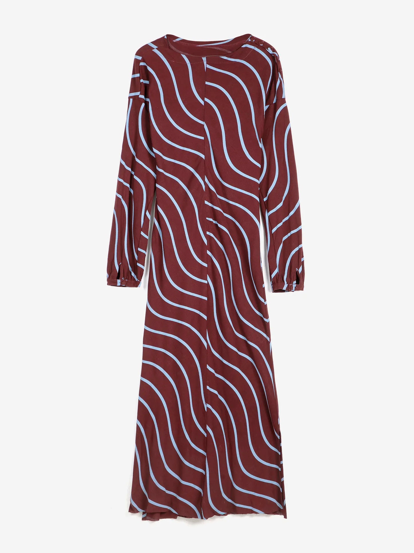 Psicodelic Stripes all over fluid dress