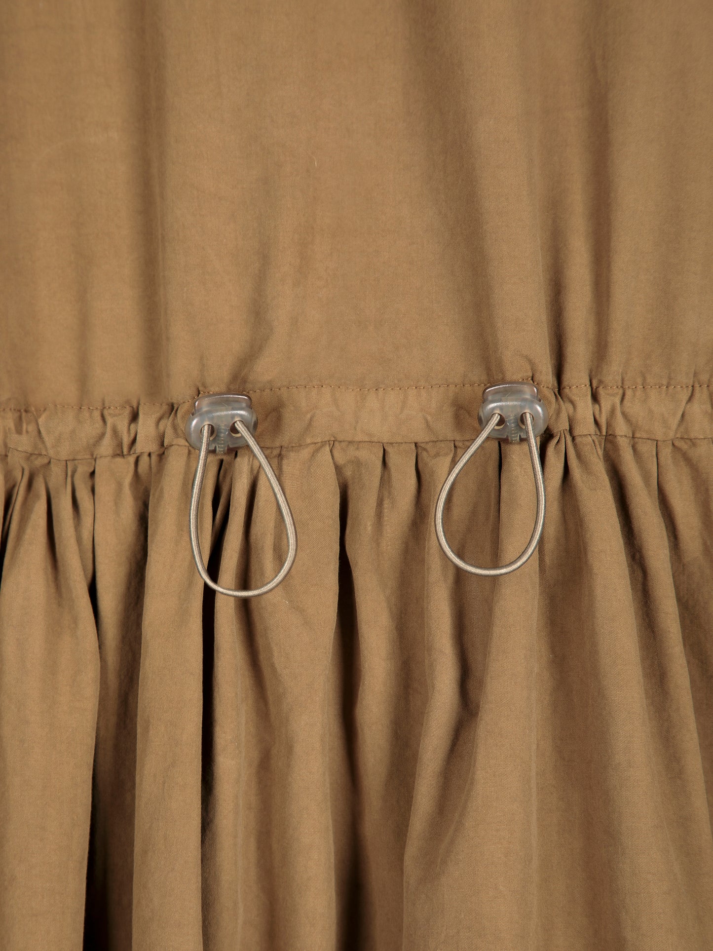 Poplin elastic waist dress