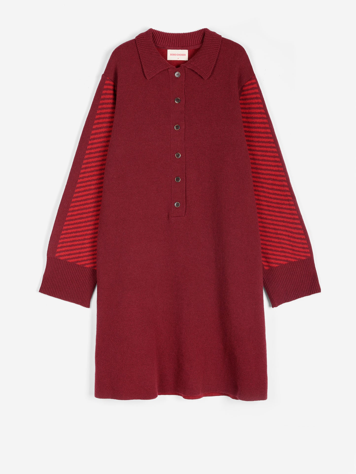 Polo wool blend knitted short dress