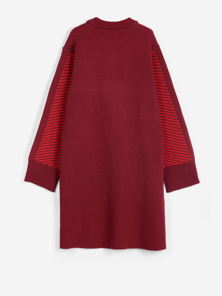 Polo wool blend knitted short dress