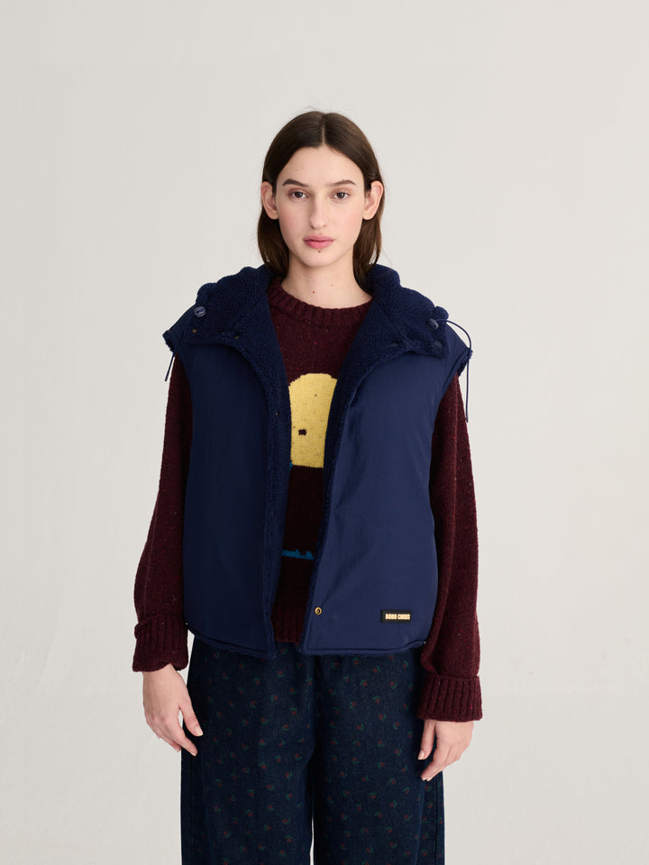 Reversible nylon vest
