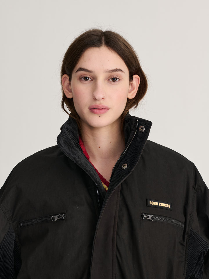 Waxed cotton parka