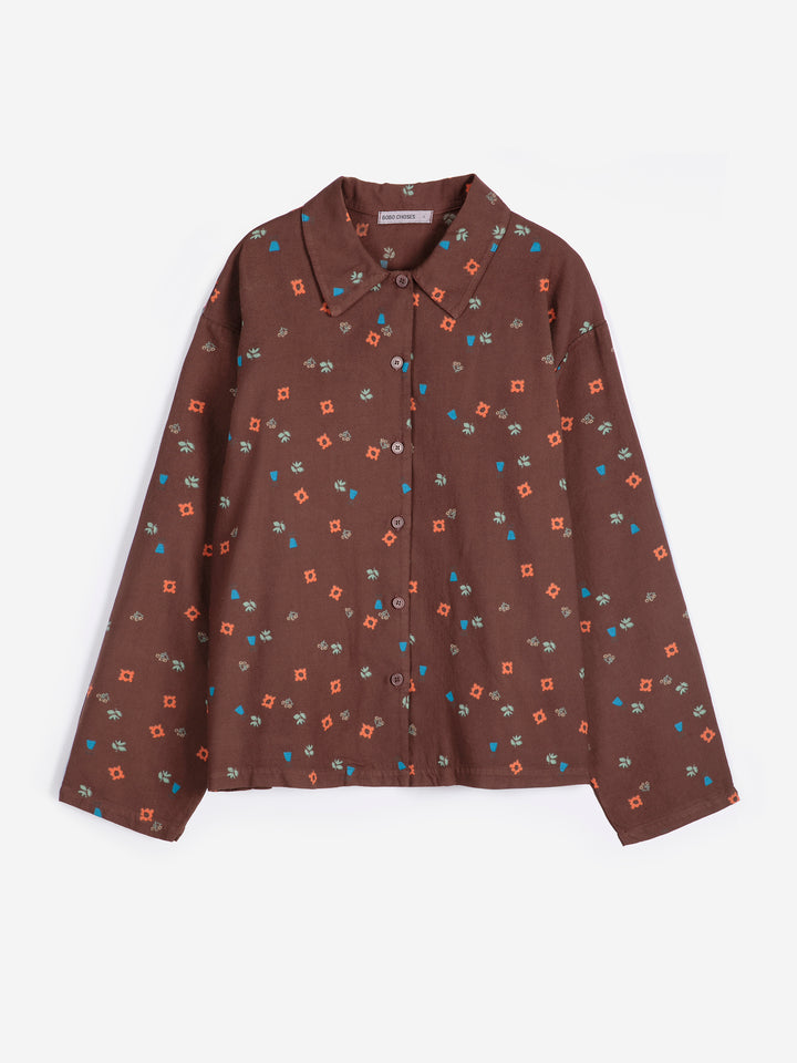 Blossom all over fluid flannel sleepwear set