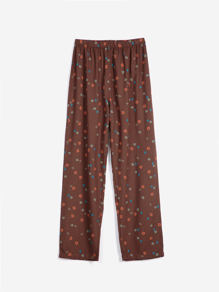 Blossom all over fluid flannel sleepwear set