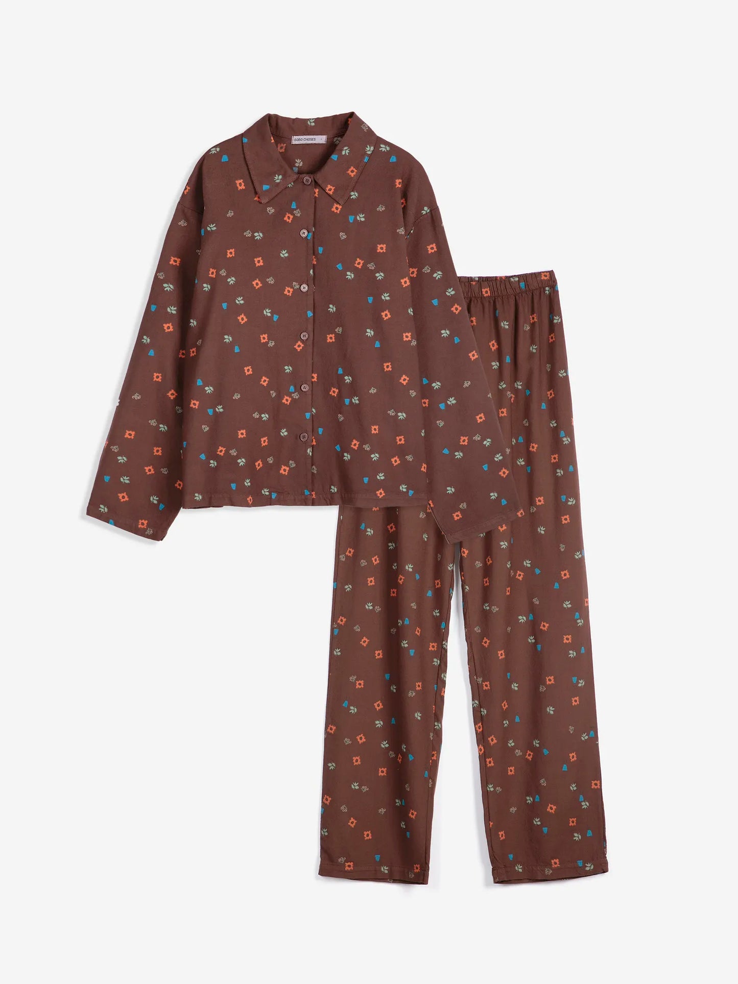 Blossom all over fluid flannel sleepwear set