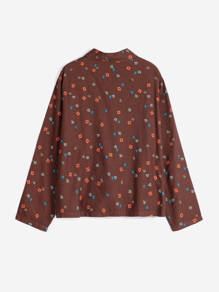 Blossom all over fluid flannel sleepwear set