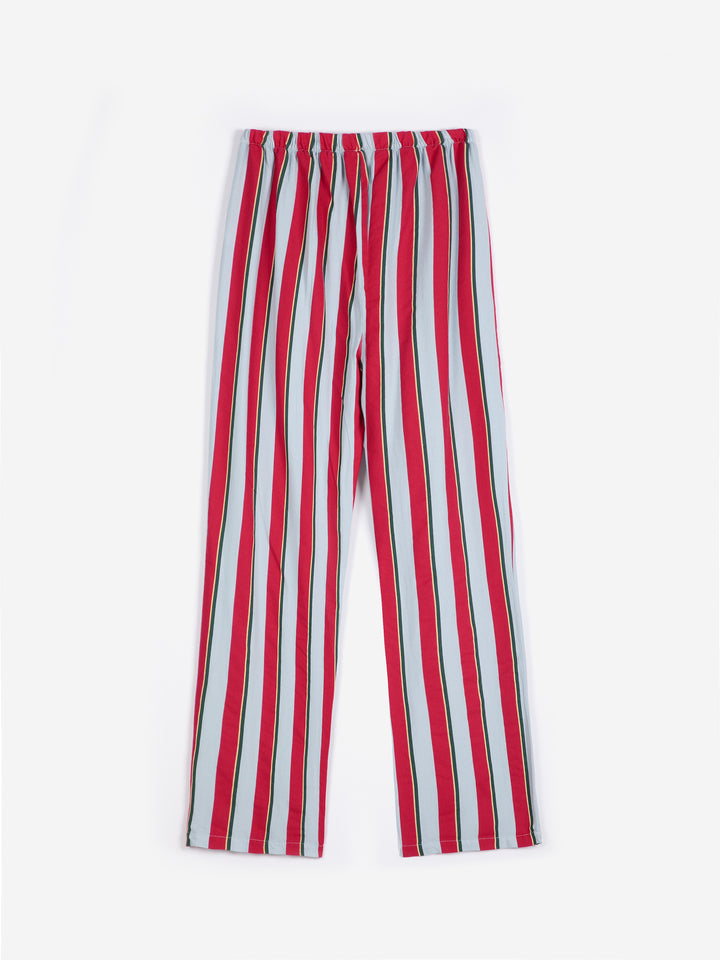 Striped all over fluid flannel sleepwear set