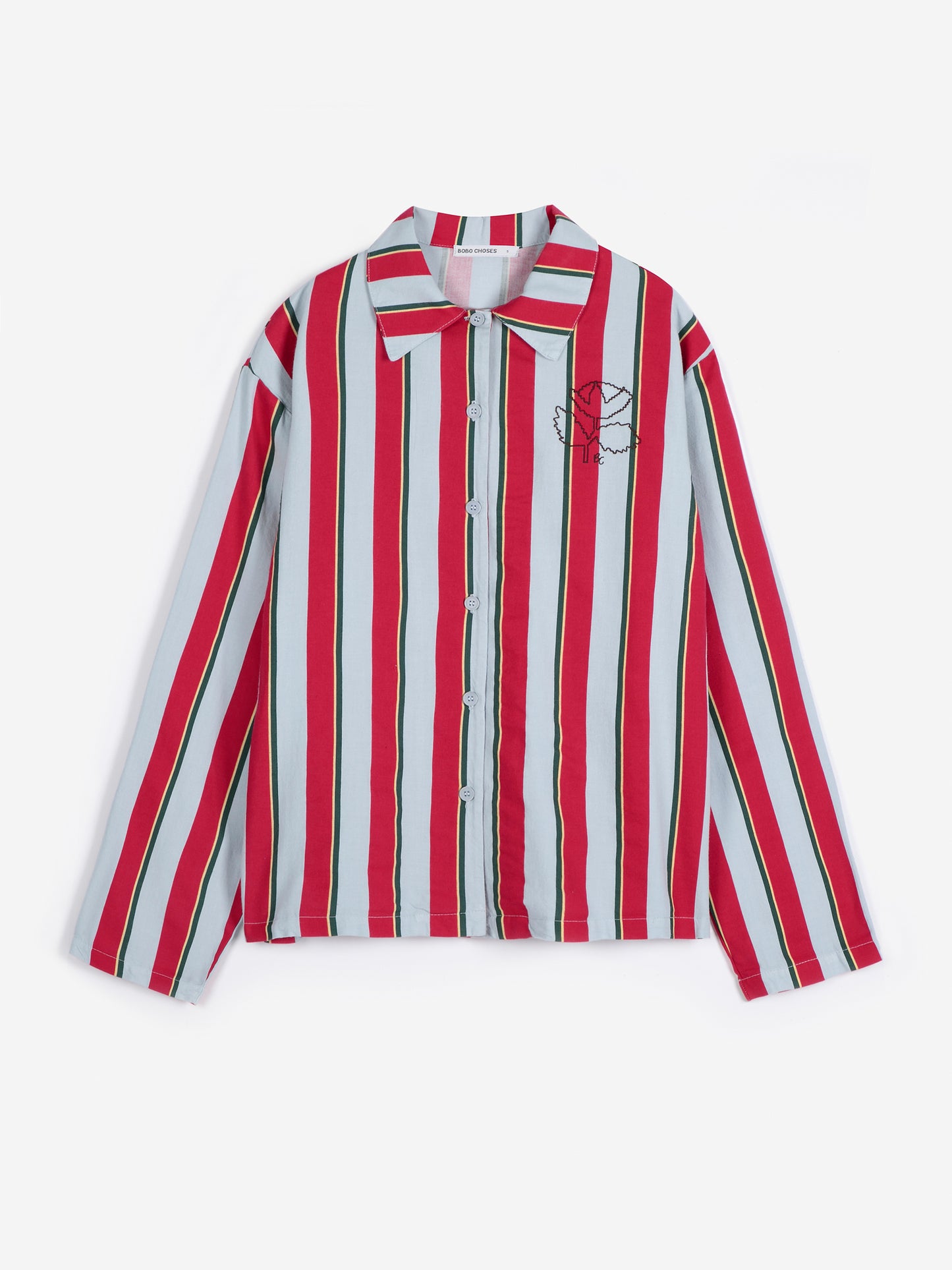Striped all over fluid flannel sleepwear set