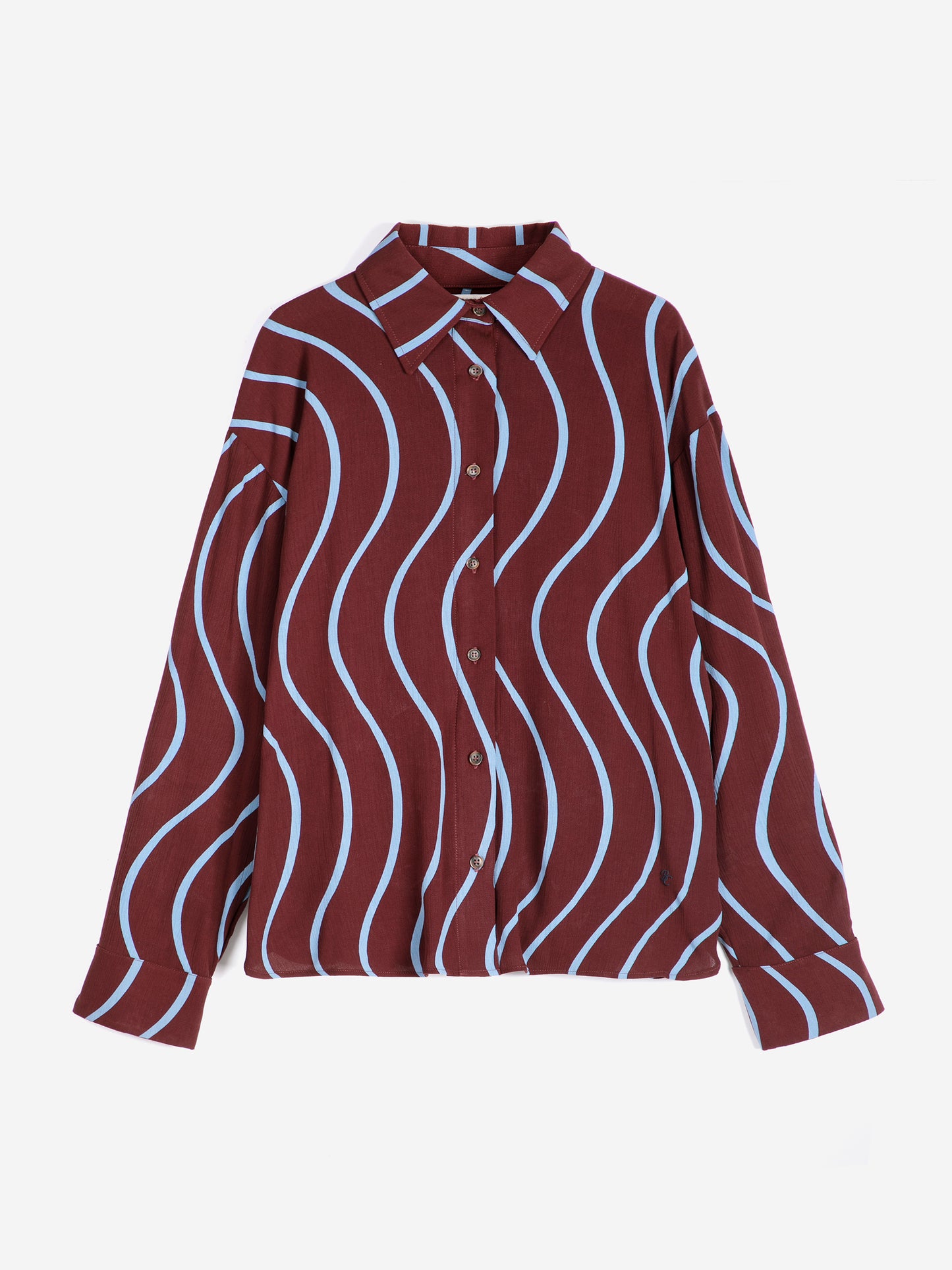 Psicodelic Stripes all over fluid shirt