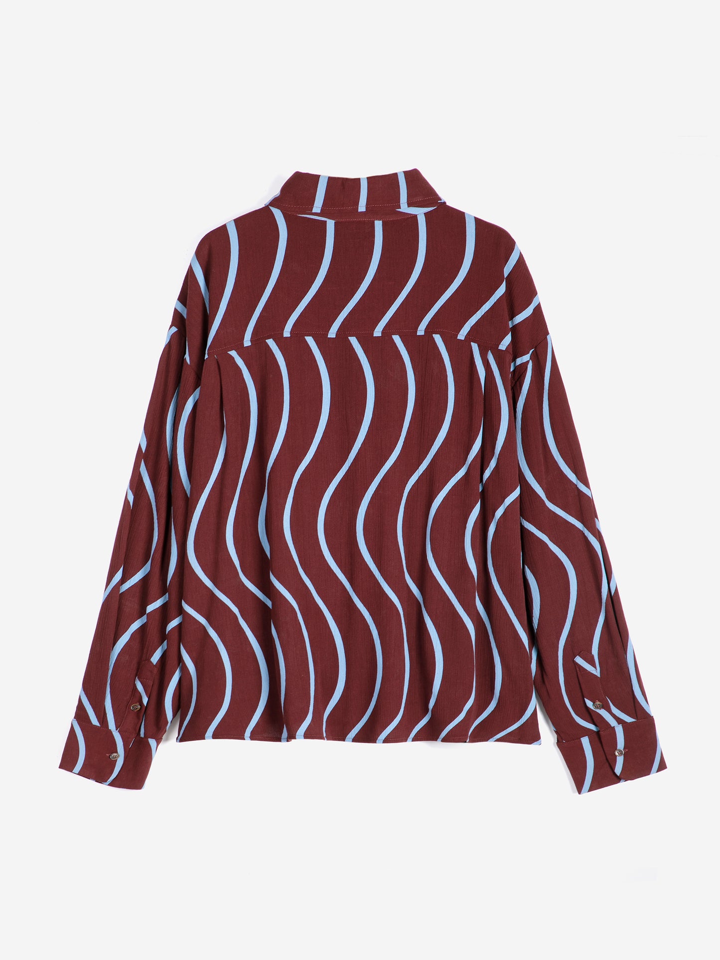 Psicodelic Stripes all over fluid shirt