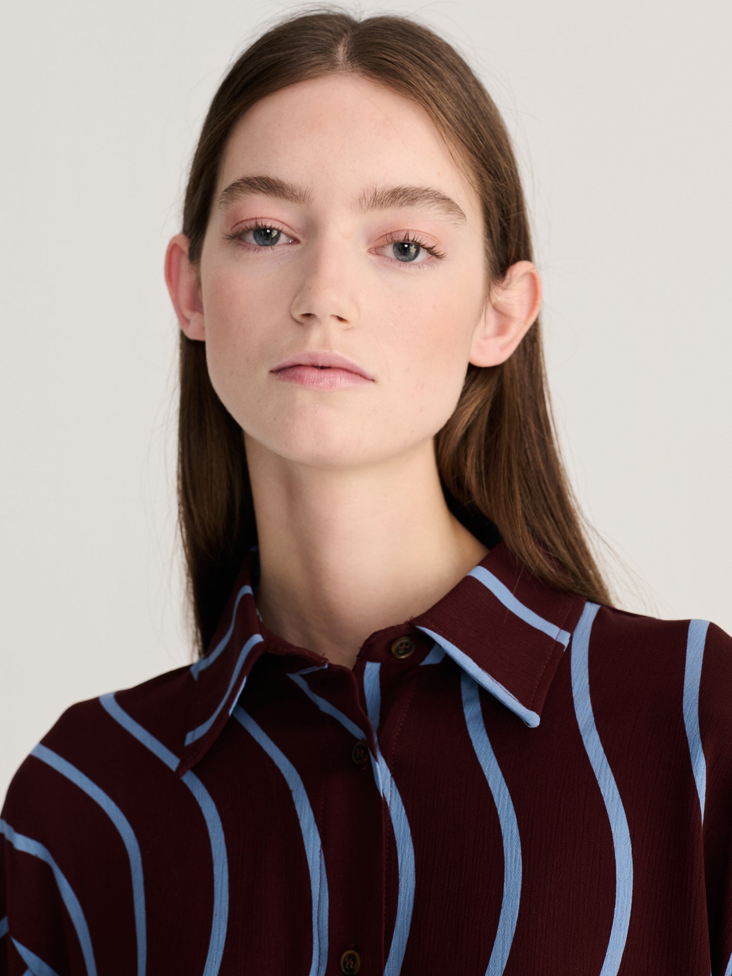Psicodelic Stripes all over fluid shirt