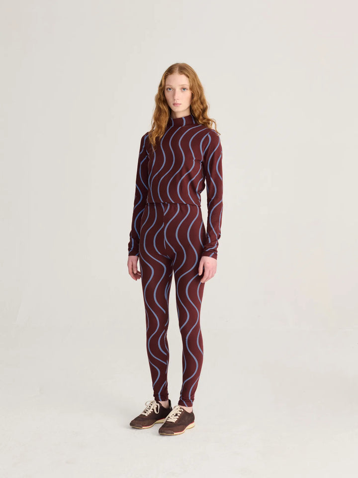 Psicodelic stripes all over leggings