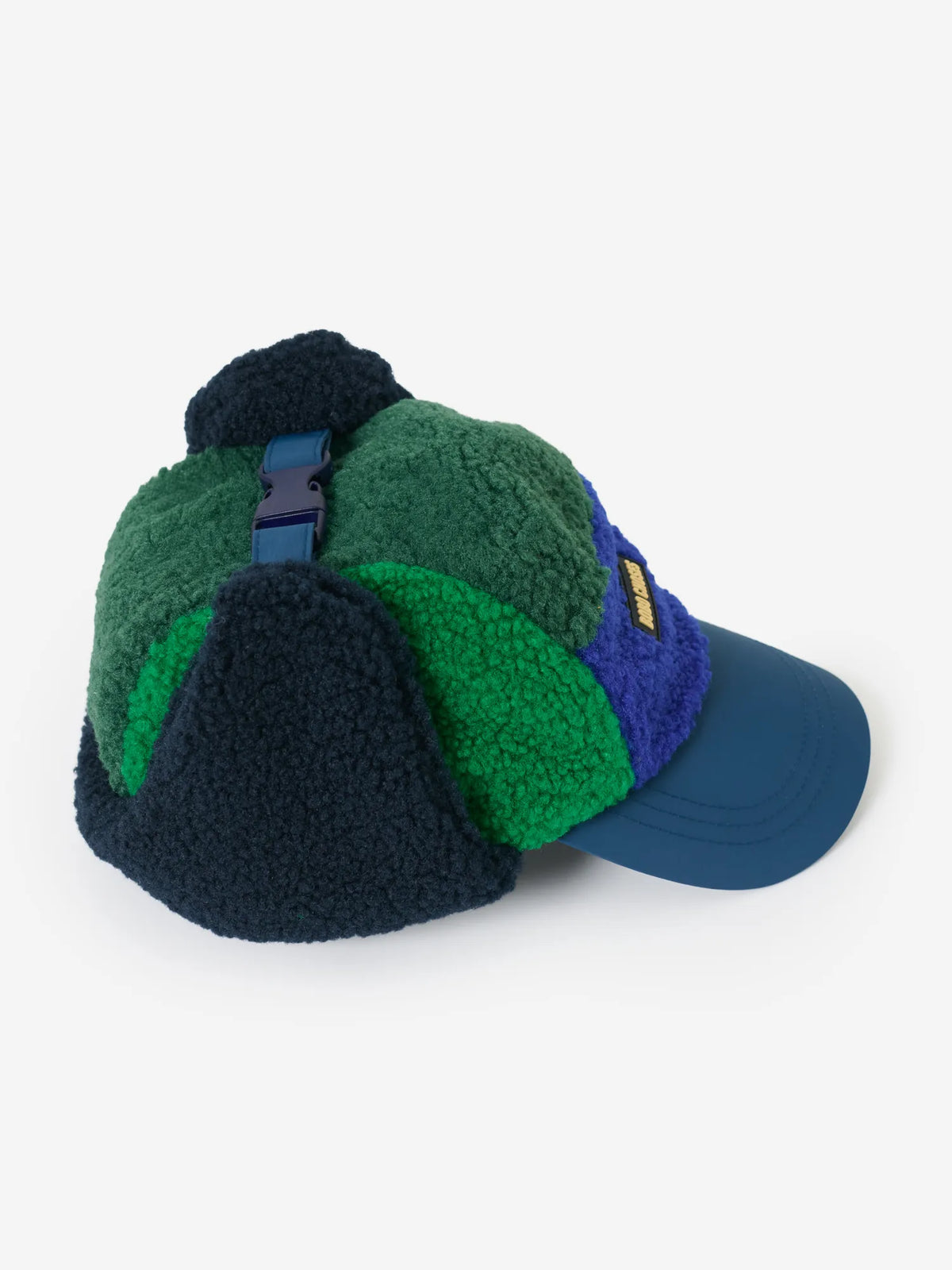 Bobo Choses 파란색 color block 양가죽 샤프카 모자
