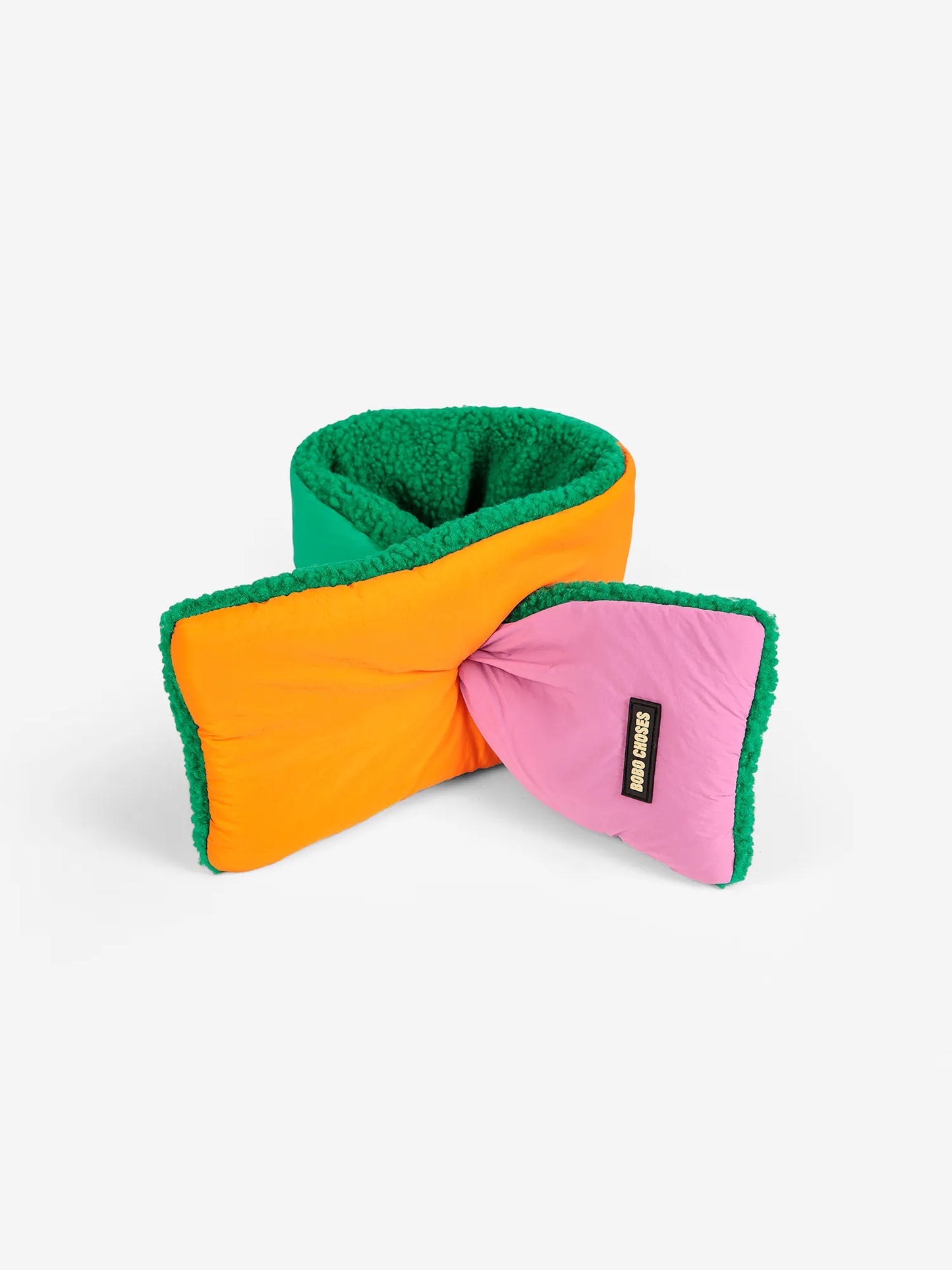 Tapaboques de borreguet rosa Color Block