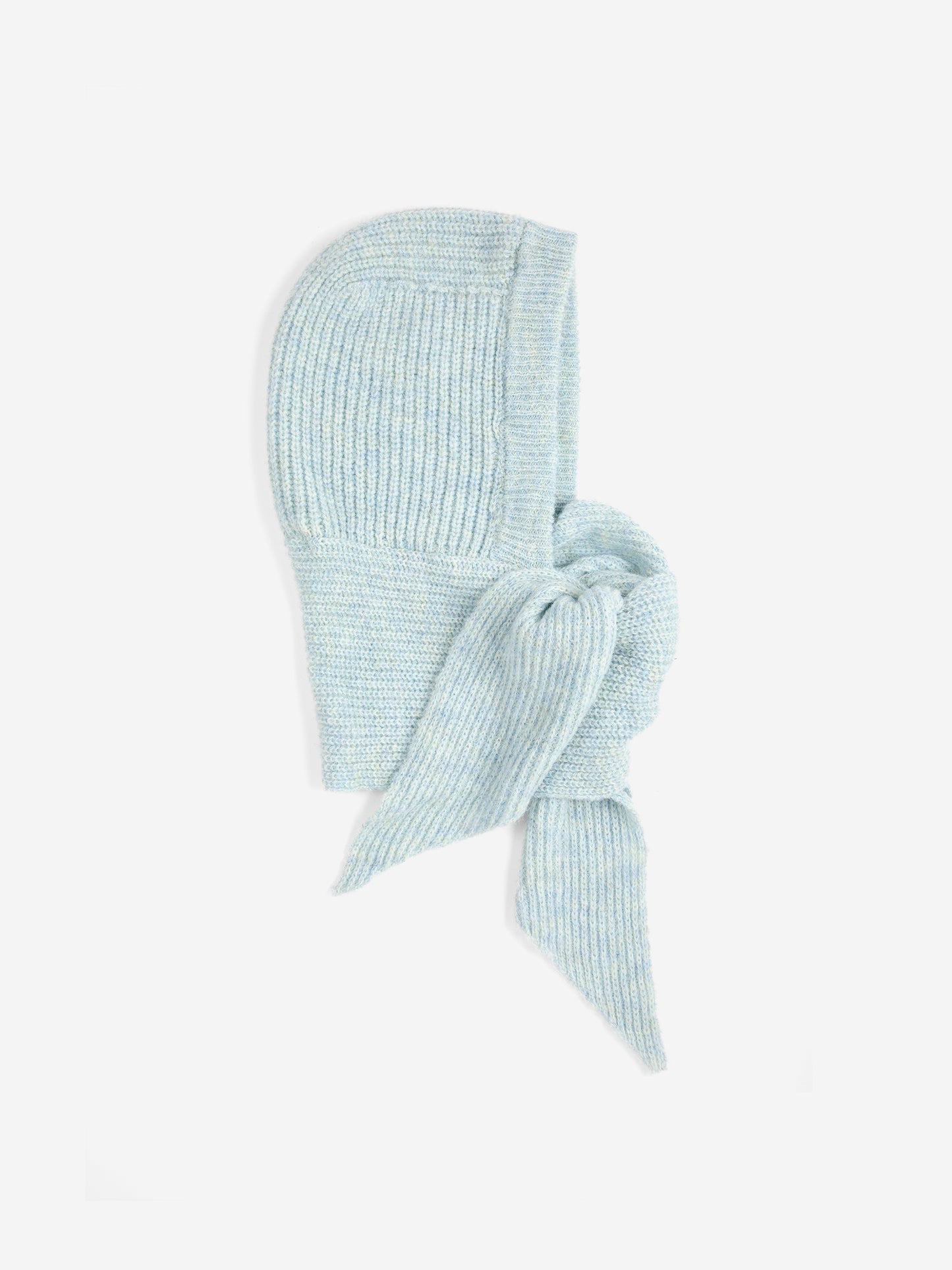 Knitted hooded scarf