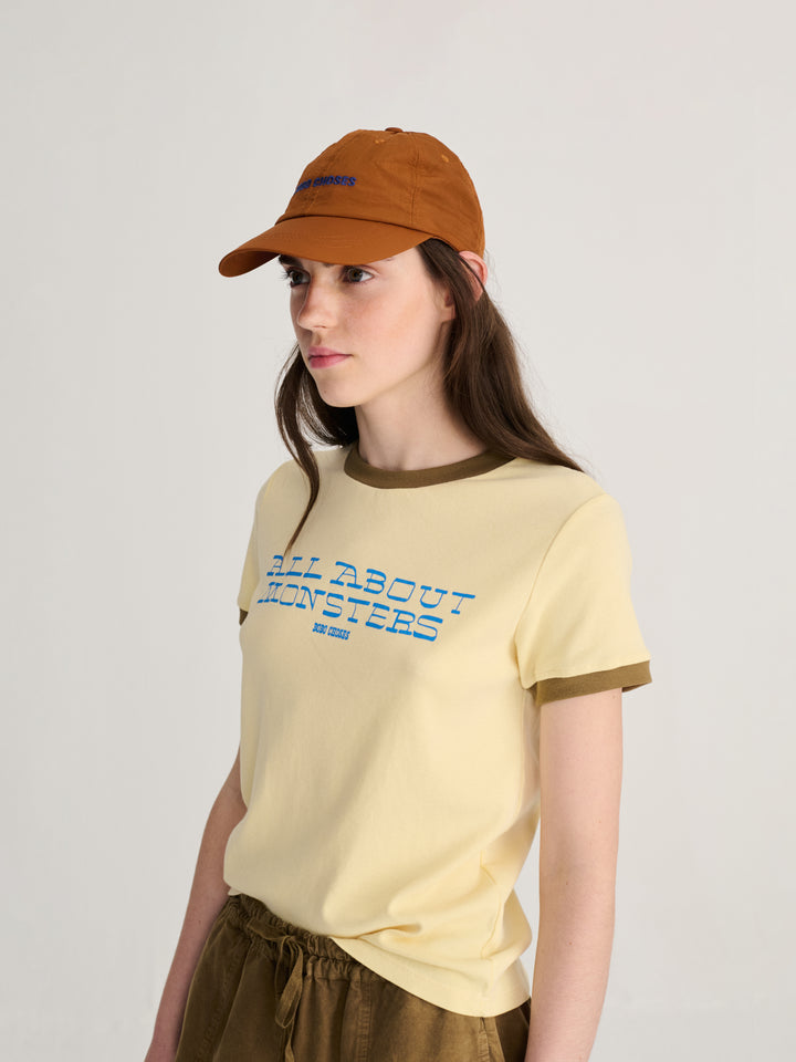 Color block technical cap