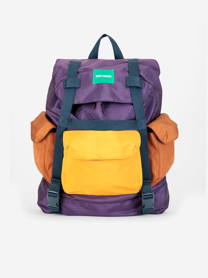 Color block backpack
