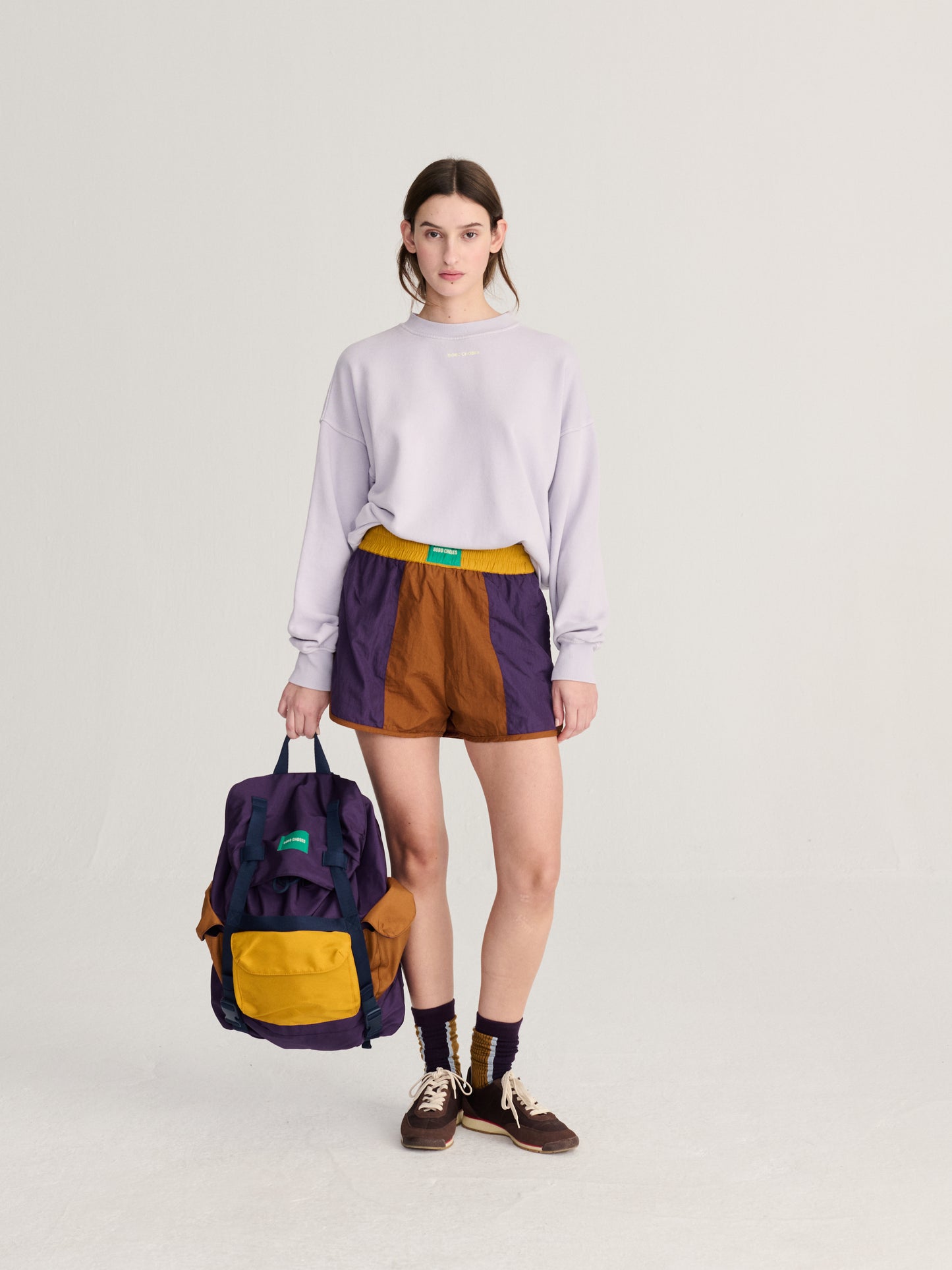 Color block backpack