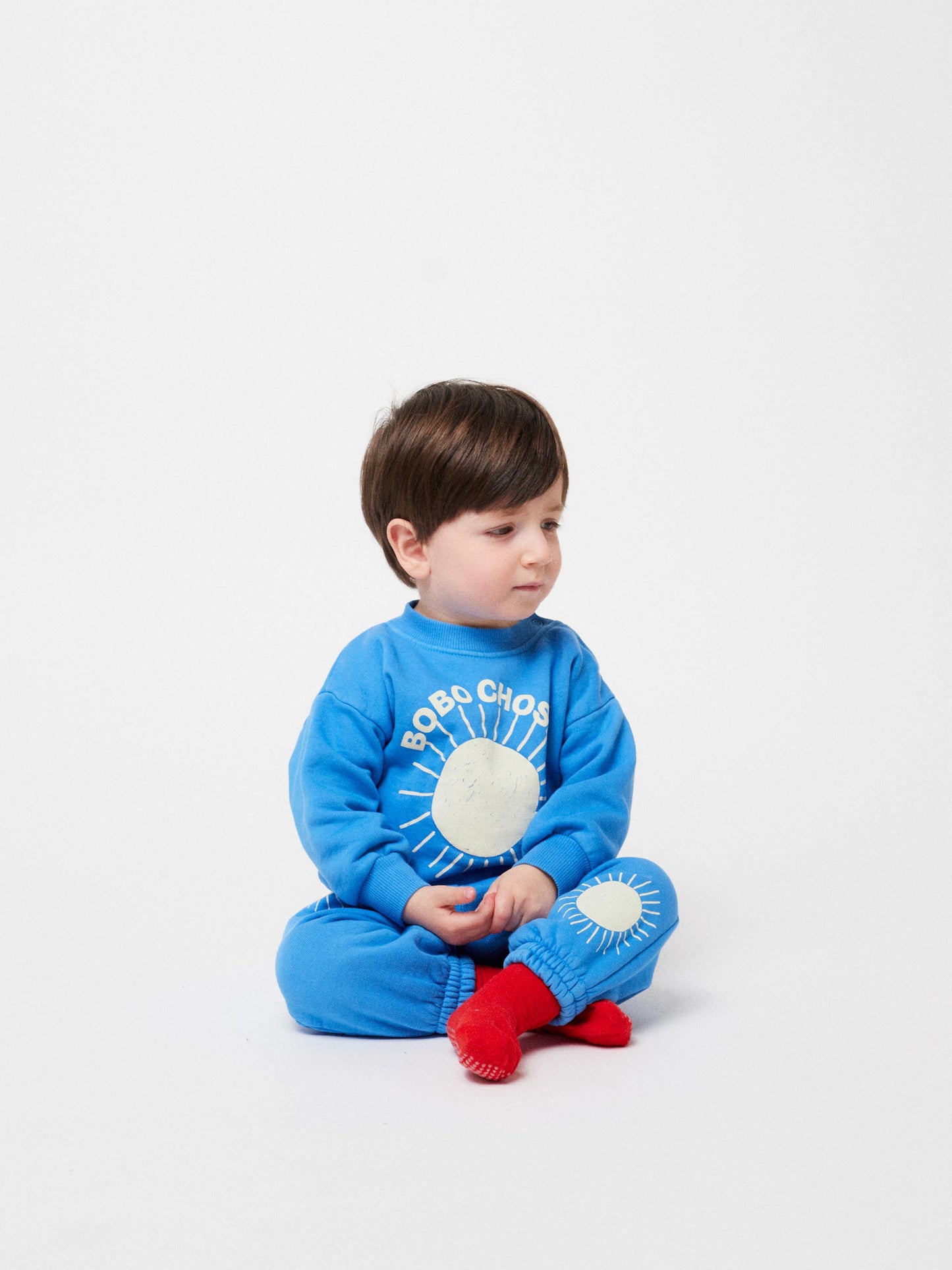 Sweatshirt in Türkis Bobo Choses Sun