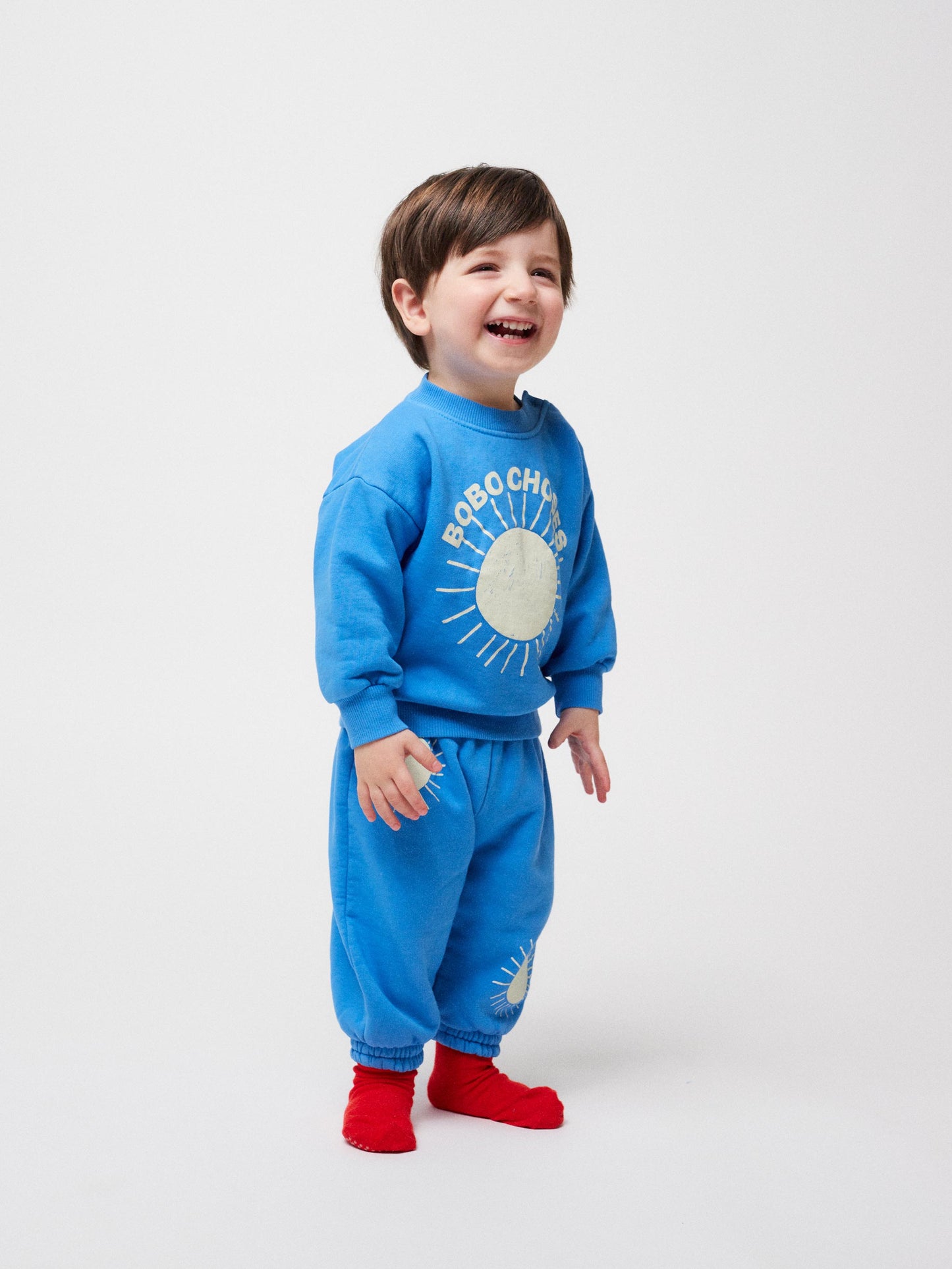 Sweatshirt in Türkis Bobo Choses Sun