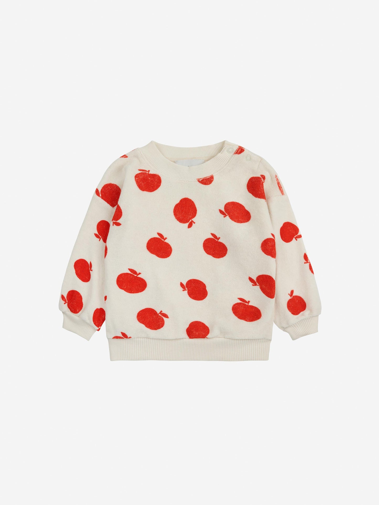 Poma all over ecru terry sweatshirt