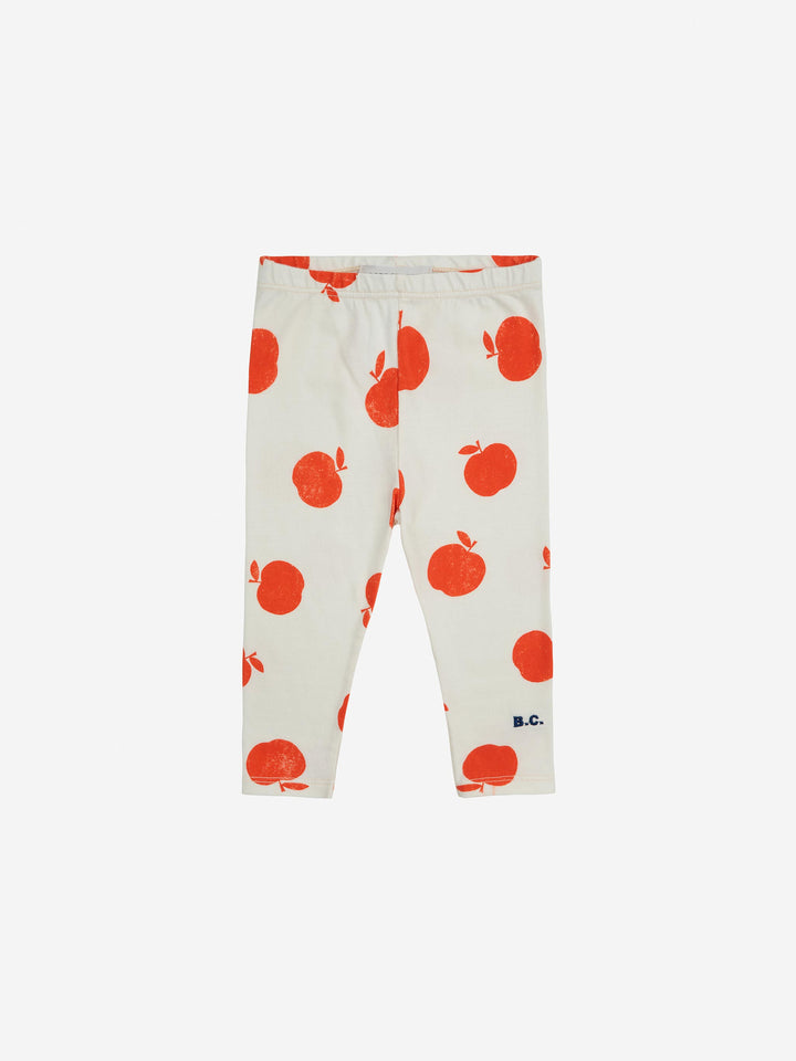 Baby-Leggings in Naturweiß Poma Allover