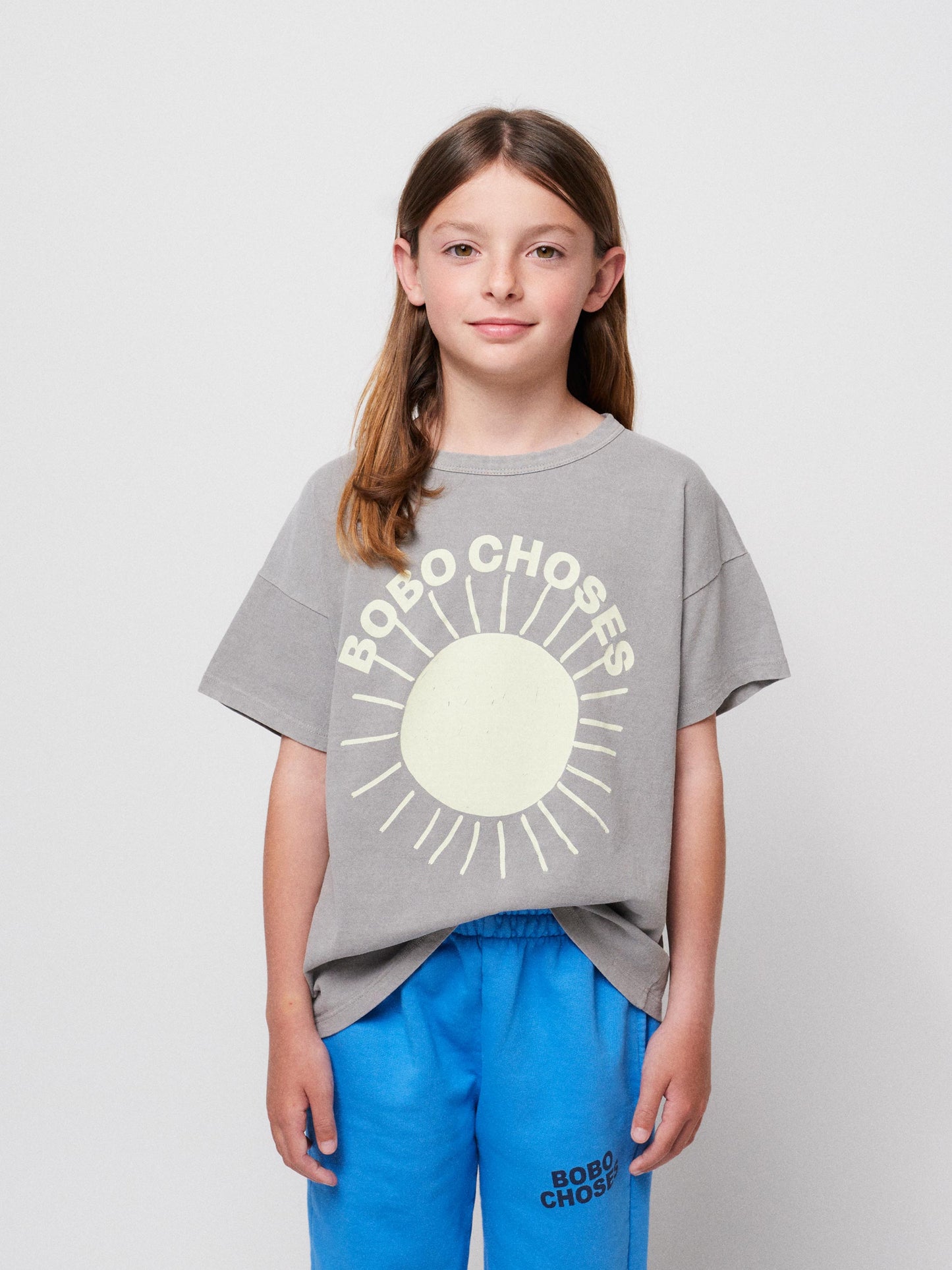 T-Shirt in Grau Bobo Choses Sun