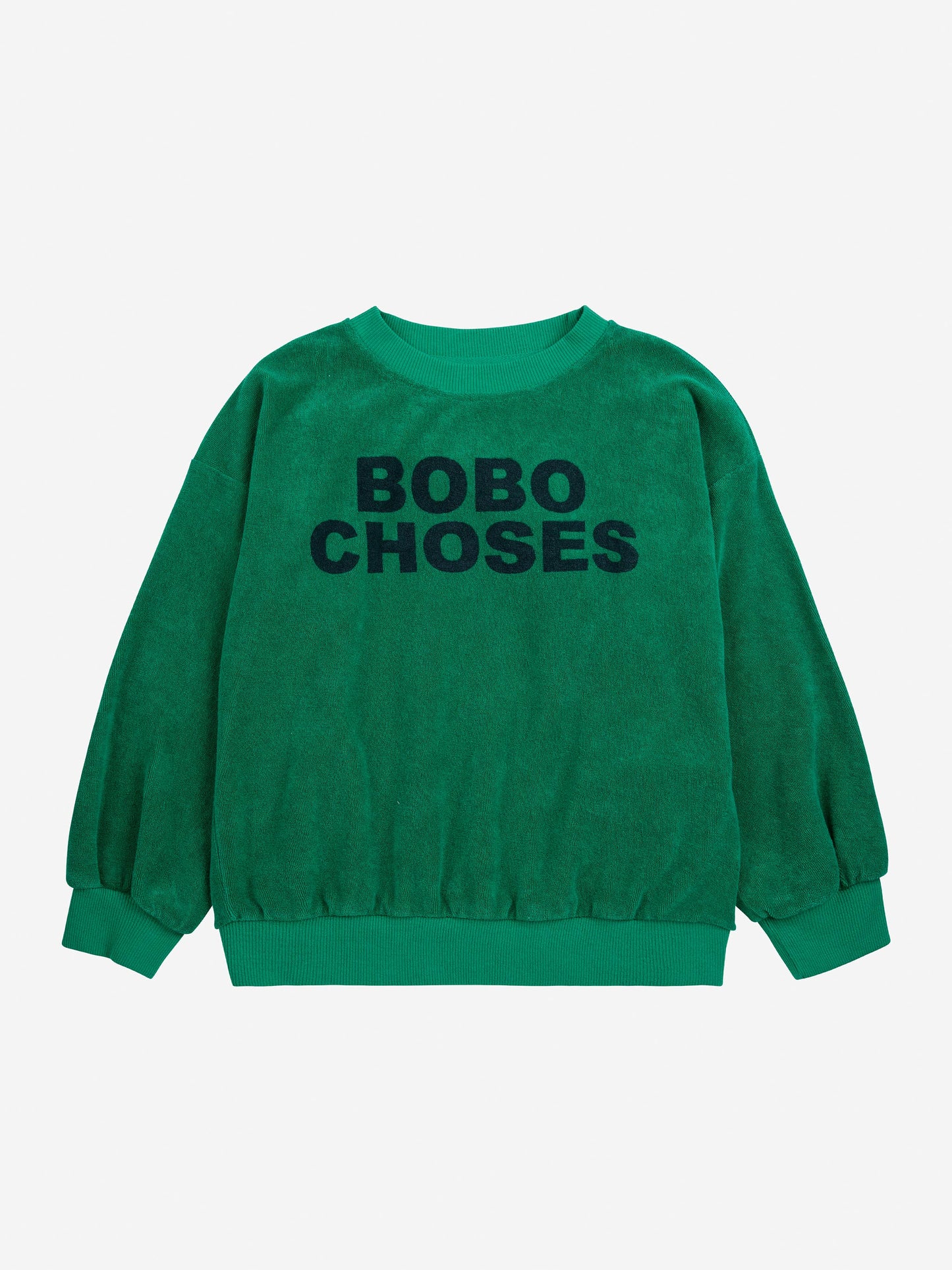 Bobo Choses 그린 테리 스웨트셔츠