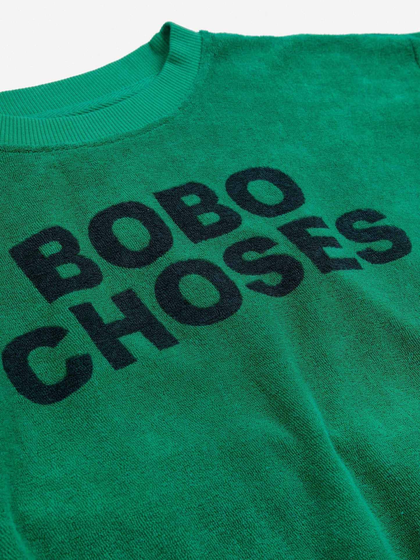 Bobo Choses green terry sweatshirt