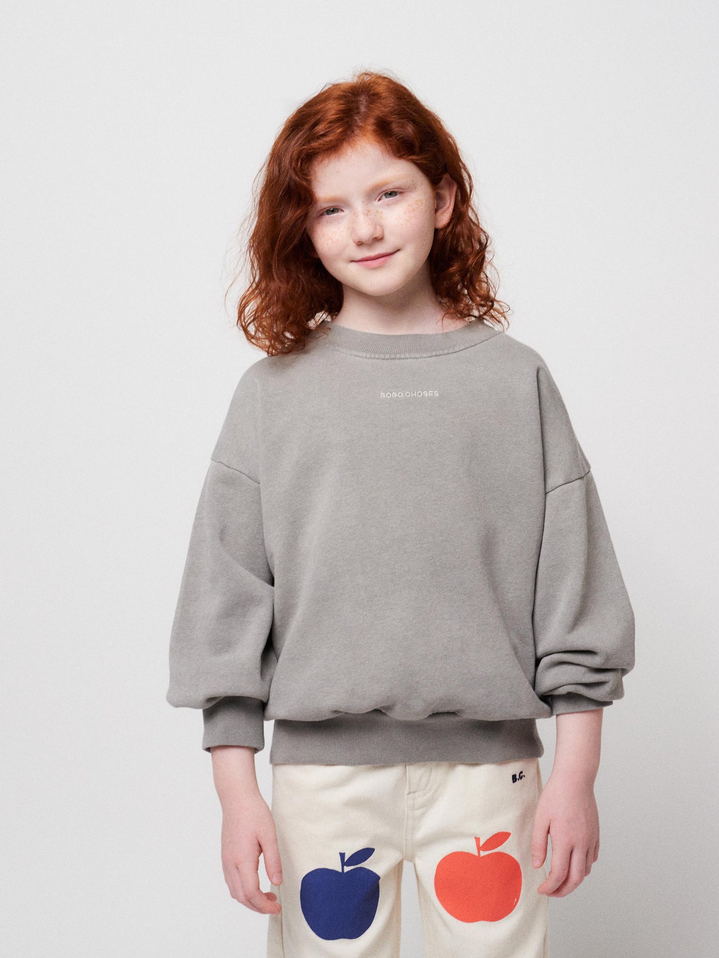 Sweatshirt in Grau Poma